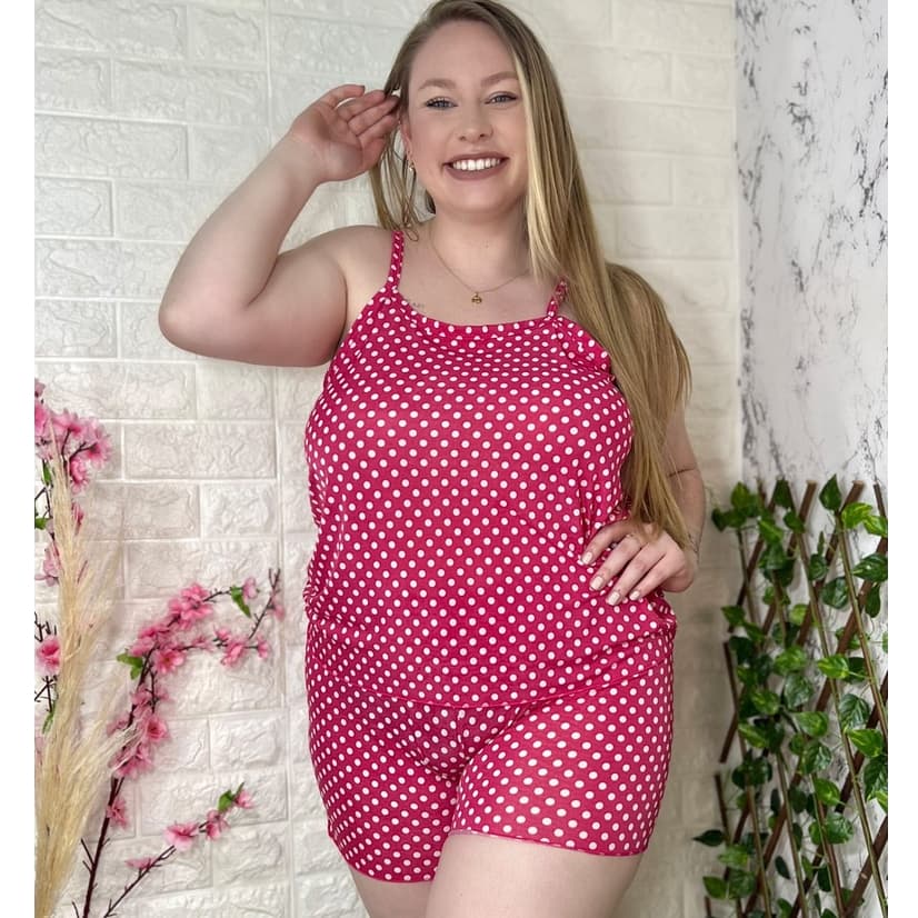 Baby Dool De Liganete Plus Size Geladinho Pijama Leve e Fresco Conforto Total