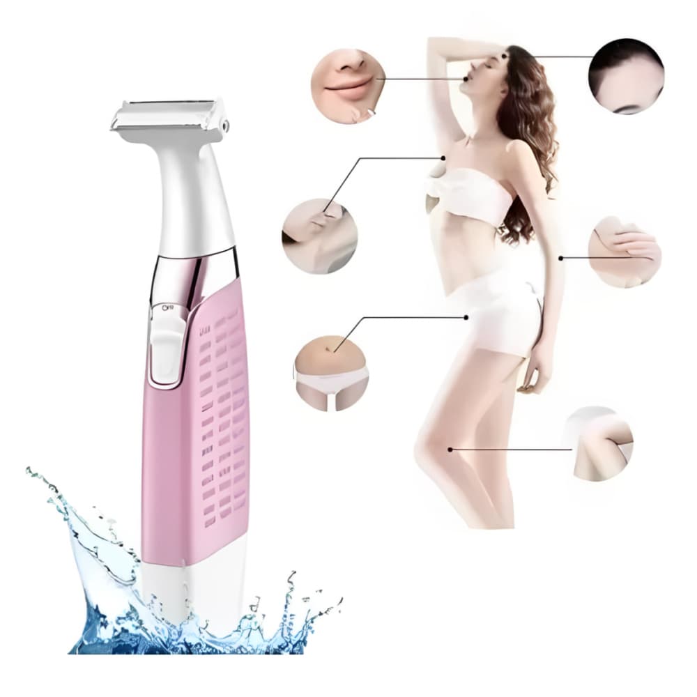 Depilador Feminino Multifunção Elétrico Recarregável Lavável Kemei