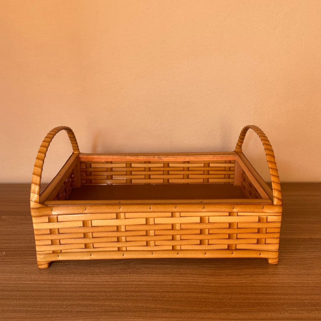 Cesta Café da Manhã 41cm x 28cm Bandeja Organizadora em Fibra Sintética Tamanho G