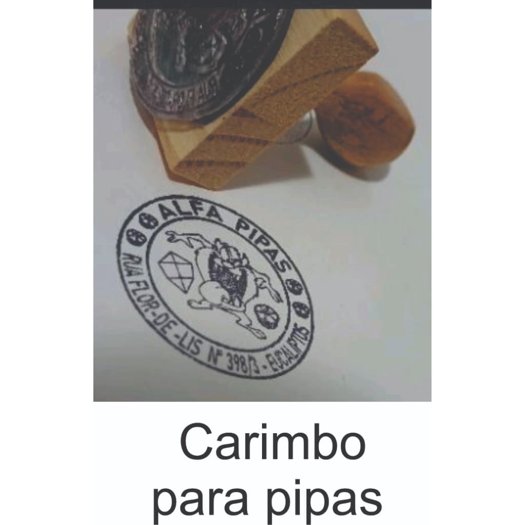 Carimbo para pipa madeira 5 cm