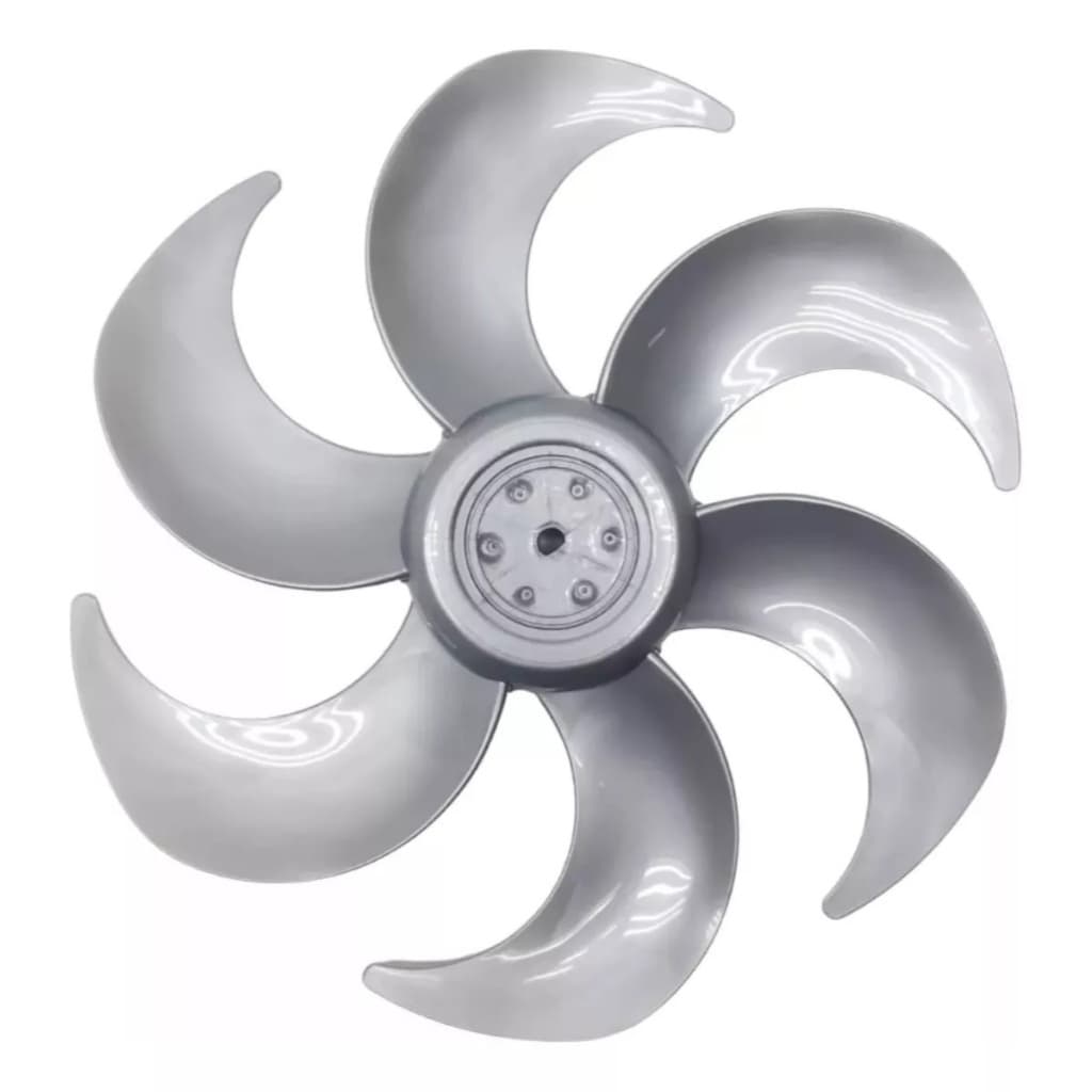 Hélice Prata Original Para Ventilador Mondial 30cm Com 6 Pas