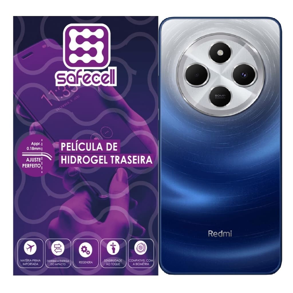 Película Hydrogel Hd Traseira Para Redmi 14c