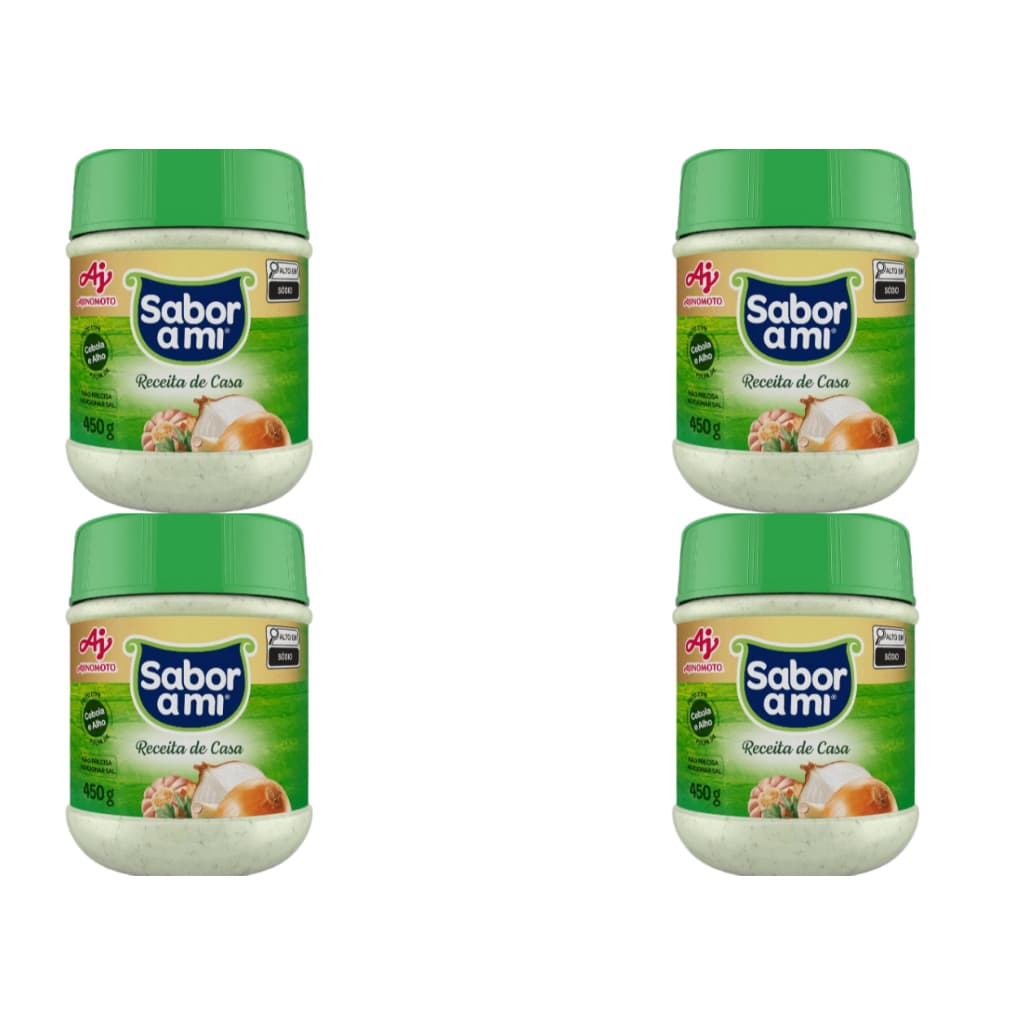 Tempero Completo Sem Pimenta Receita De Casa 450g - Cx 4 Unidades