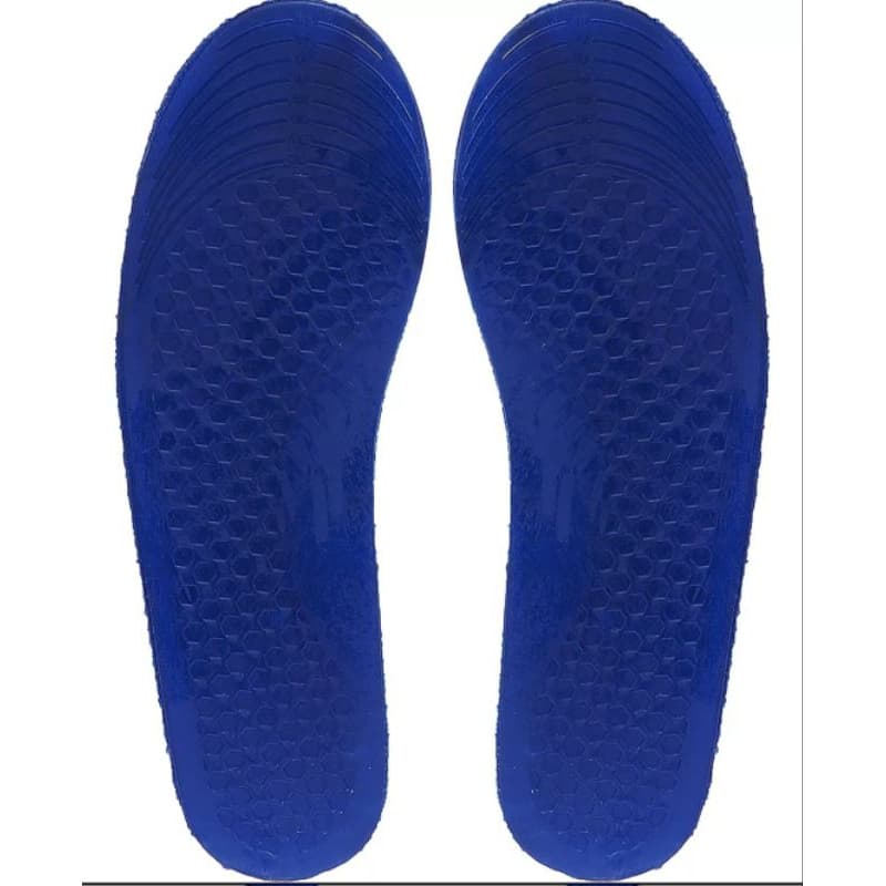 PAR DE PALMILHAS EM GEL AZUL SILICONE ORTOPÉDICA COMBATE DORES PÉS, PERNAS E JOELHOS , ANTI-INFLAMATÓRIO