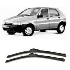 Par de Palhetas Limpador de Parabrisa FIAT PALIO 1996 A 2011 em Silicone