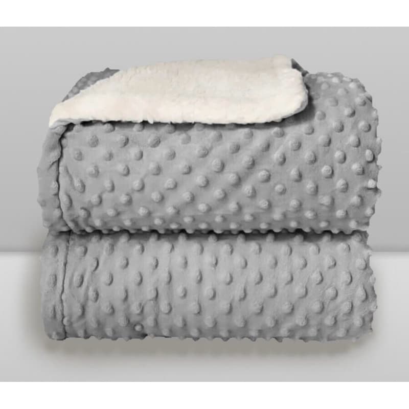 Cobertor Manta Soft Bebê Premuim Com Sherpa Lã de Carnerinho Luxo Manta Pipoquinha Diversas Cores
