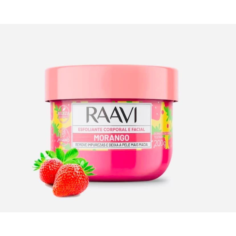 Esfoliante Corporal e Facial Morango 200g – Hidratação, Maciez e Perfume Suave