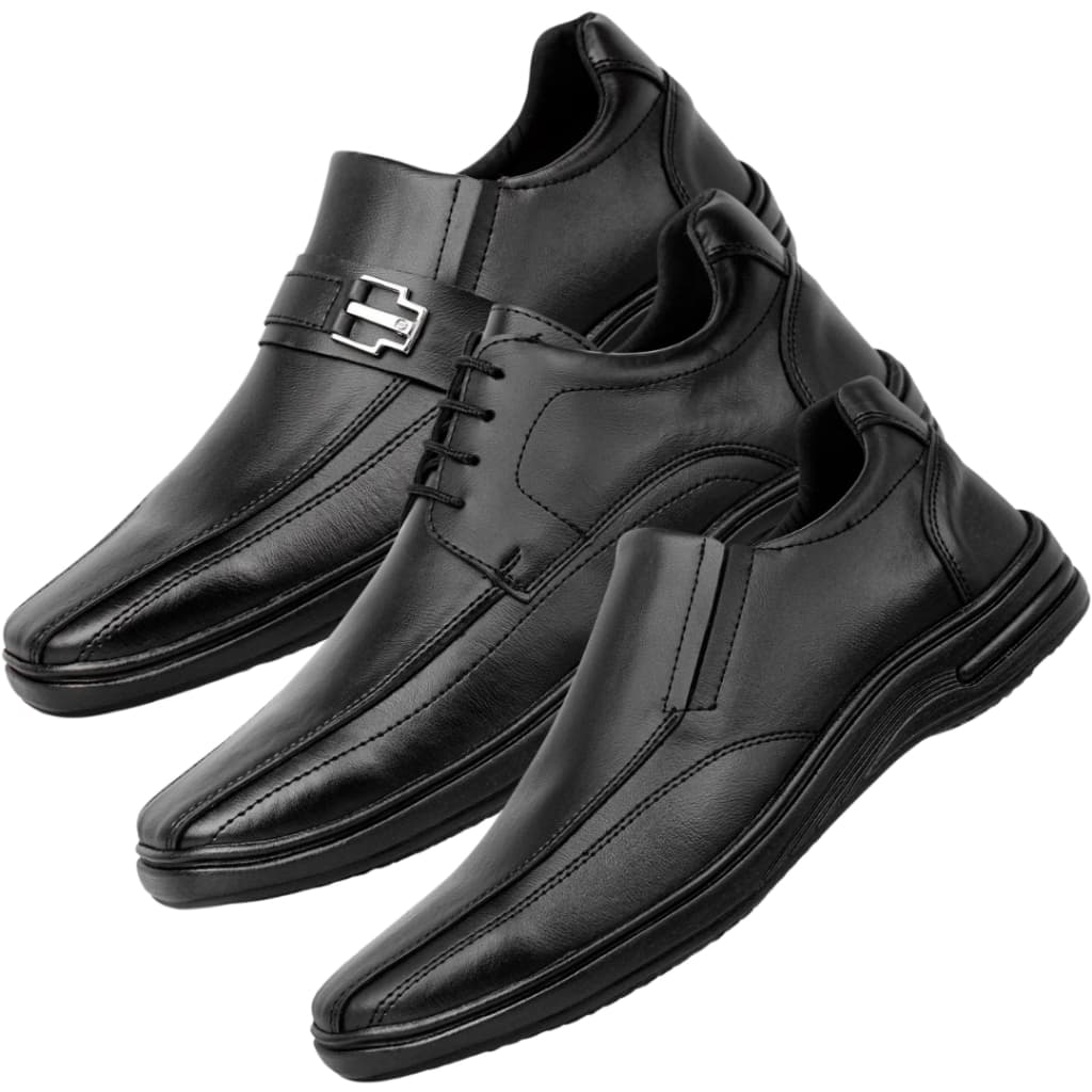 Kit Conforto 3 Pares Palmilha Confort Ortopédico Sapatos Social Masculino Barato