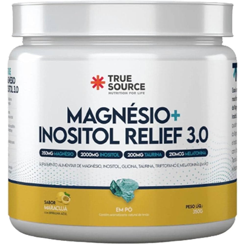 Magnésio + Inositol Relief 3.0 True Source 350g Maracujá