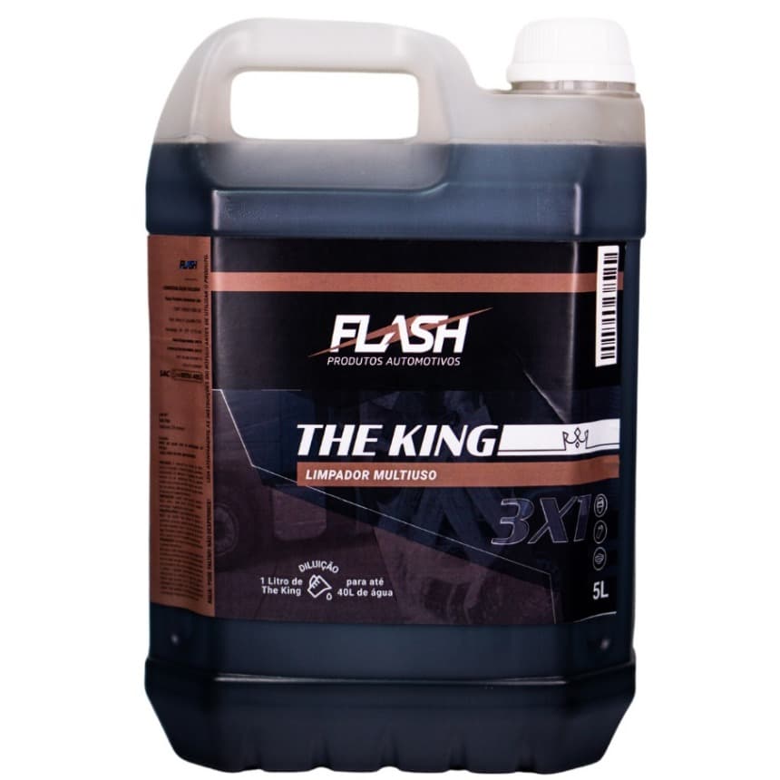 The King 3x1 Multiuso (Pré Lavagem,Mol,Desemgraxante,Alcalino,Semtok 5l)