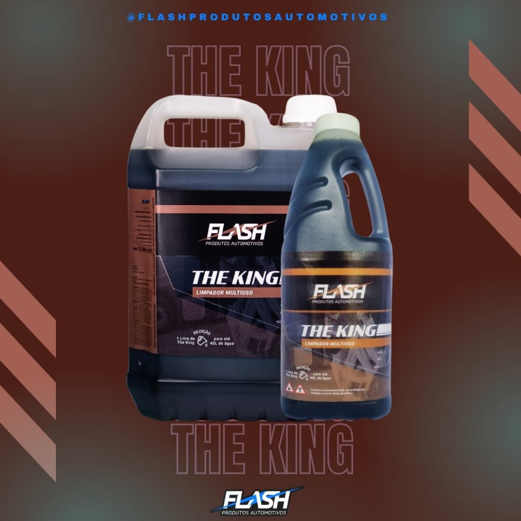 Desengraxante 3x1 The King Flash Produtos(Alcalino3x1,Limpeza Semtok)