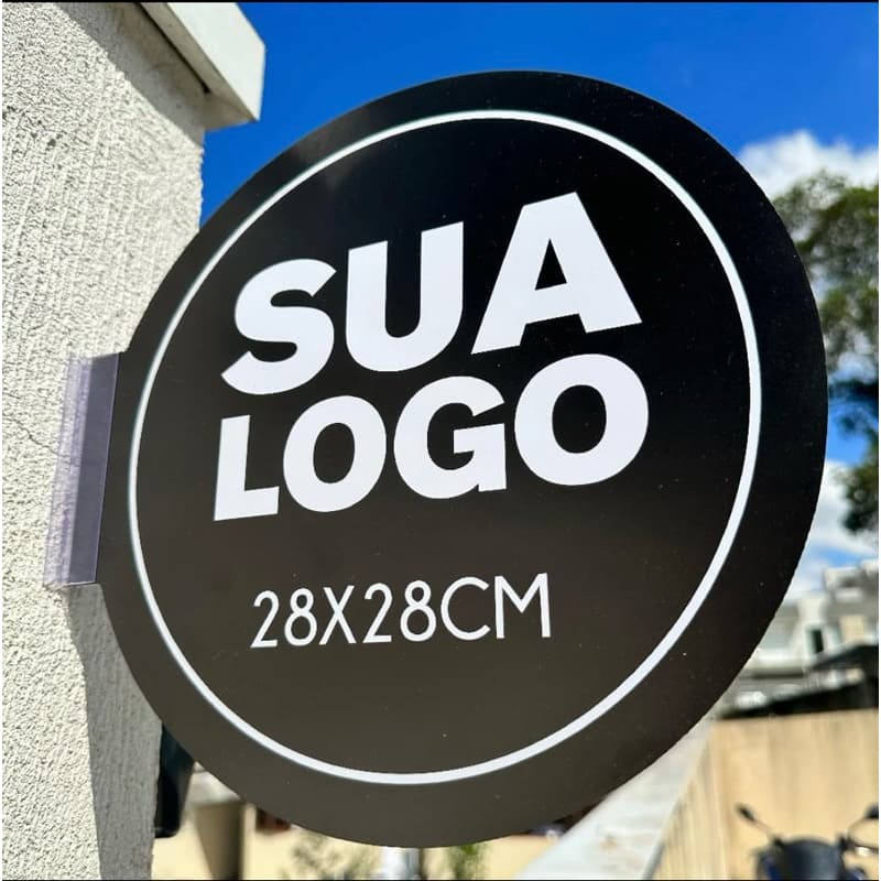 Placa Dupla Face Uso Externo  35x35cm