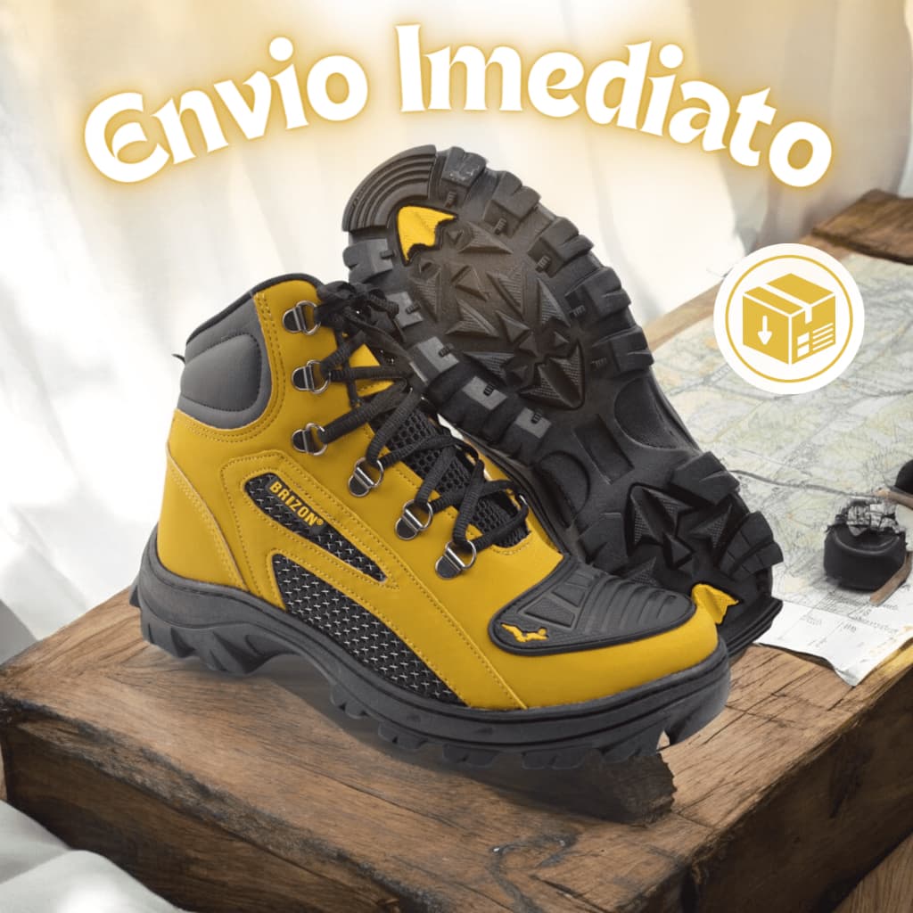 PROMOÇÃO Bota Brizon Masculina Coturno Estilo Cat Sola Borracha Confortavel Premium Motoqueiro 2024 CATERPILLAR