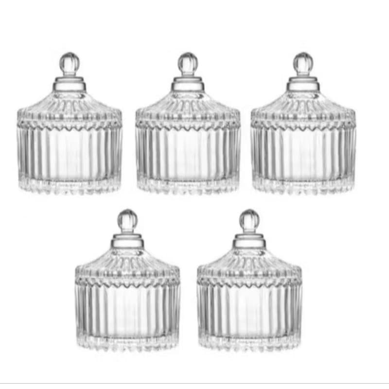 Kit Peças Mini Potiche Vidro 9cm Lembrancinha