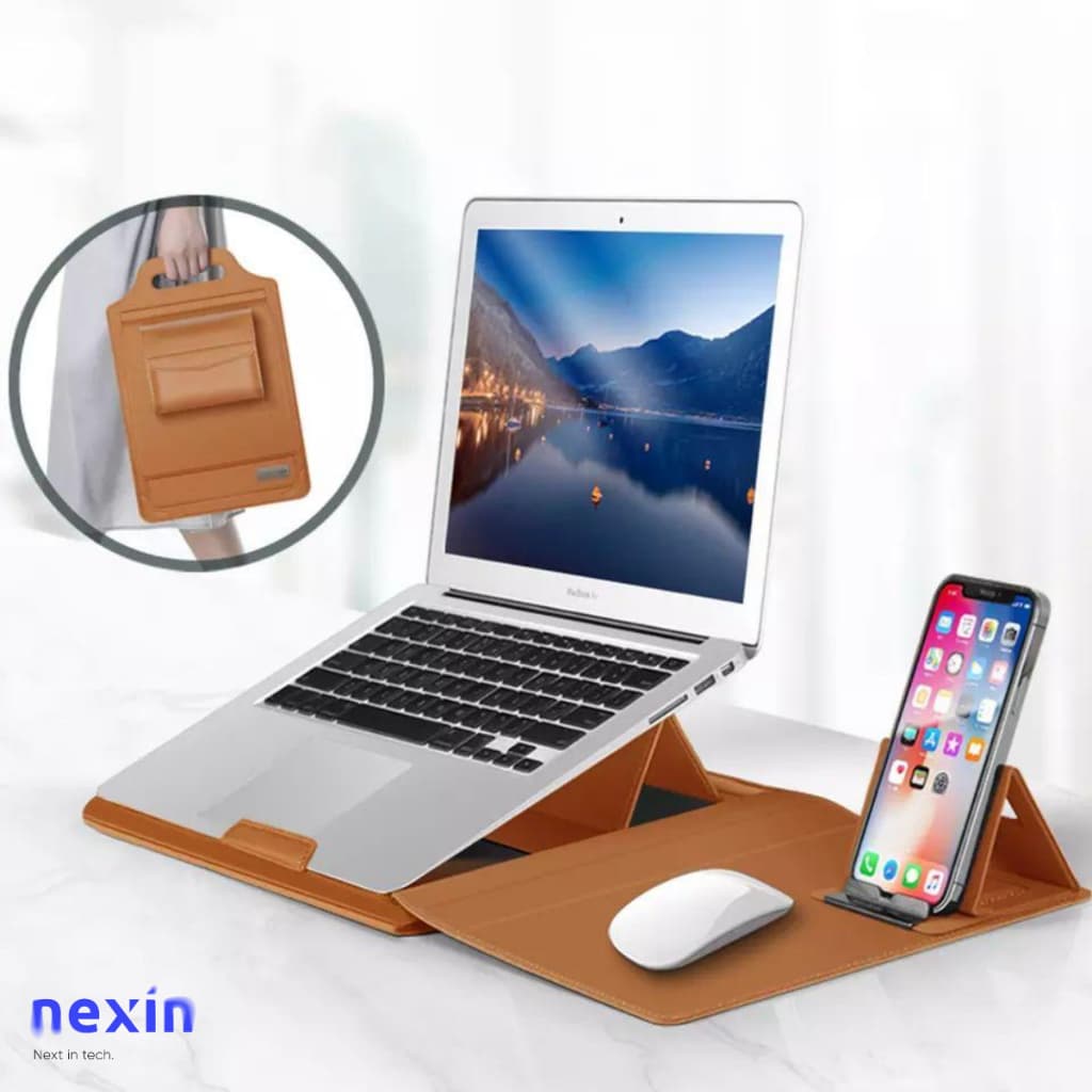 Case Capa Para Macbook/Notebook Em Couro