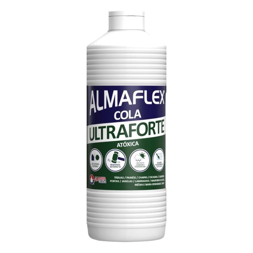 Cola Almaflex Pva Extra Ultra Forte 993 1kg Tábua De Carne Corte Madeira Marceneiro Resistente a água 1 kg