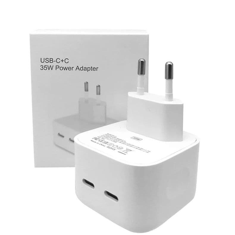 Carregador Duplo De 35w daptador Rápido De Viagem USB Tipo C Para Samsung iPad iPhone