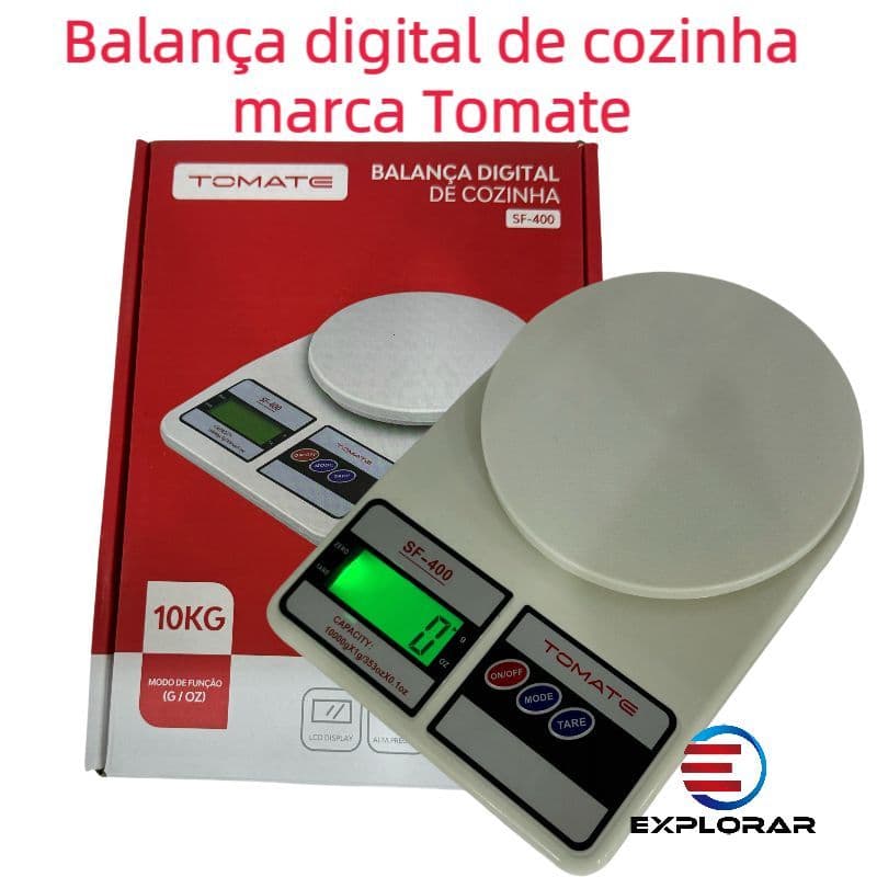 Balança Digital Cozinha Alta Precisão 10kg Sf-400 Marca Tomate