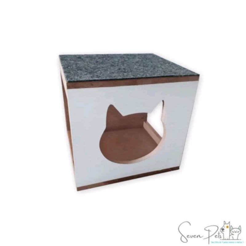 Nicho Toca Casinha para gatos com carpete MDF 15mm
