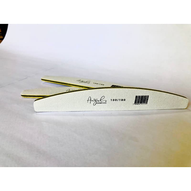 LIXA NAIL BOOMERANG 100/180 -  Lixa para Unha de Gel e Acrilico 100/180- kit com 5 Lixas Nails Angel