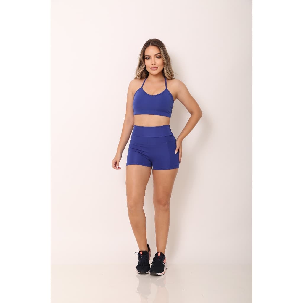 Conjunto fitness short e top Com Bojo Removível academia Conjunto academia treino corrida