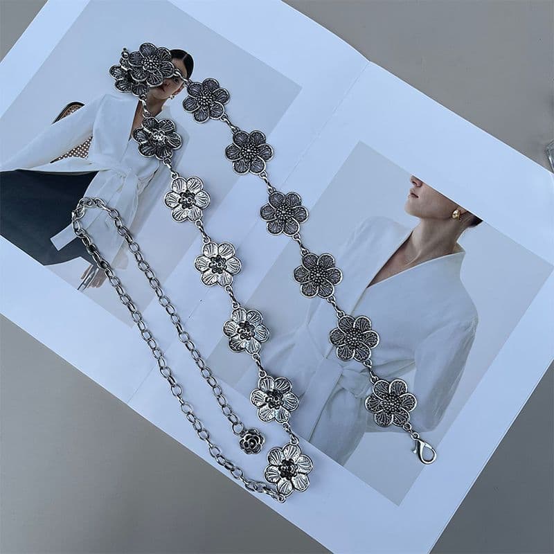 Corrente De Cintura Feminina De metal Da Moda Européia E Americana Com De Camisola