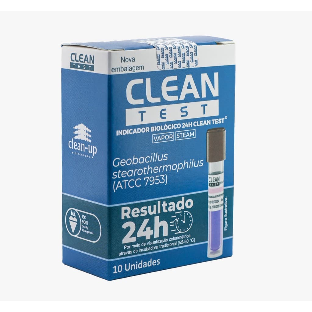 INDICADOR TESTE BIOLÓGICO CLEAN TEST C/10