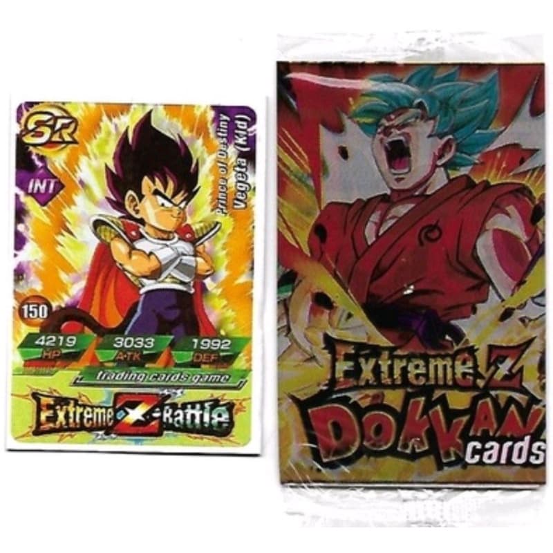 Kit Card Game DRAGON BALL 15 Pacotinhos 60 Cartinhas - Bater Bafo