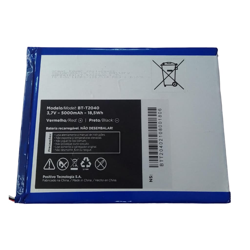 BATERIA DE TABLET Q10 BT-T2040 3,7-5000mAh-18,5Wh