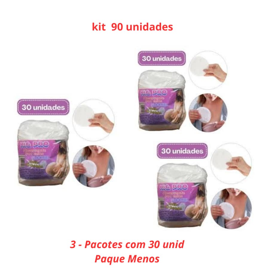 KIT  90  ABSORVENTE PARA SEIOS