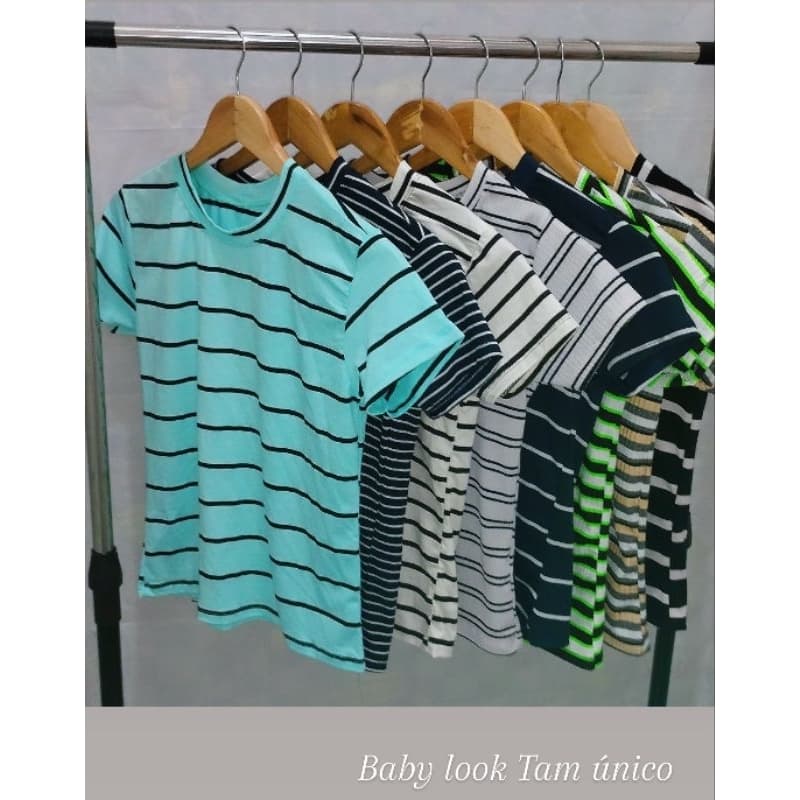 Blusa malha canelado Tam único