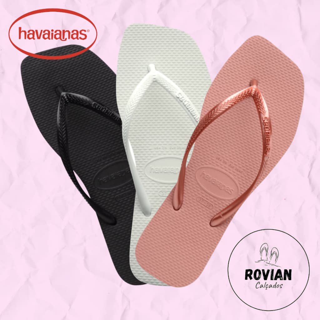 Chinelo Sandália Havaianas Slim Square ( Original )