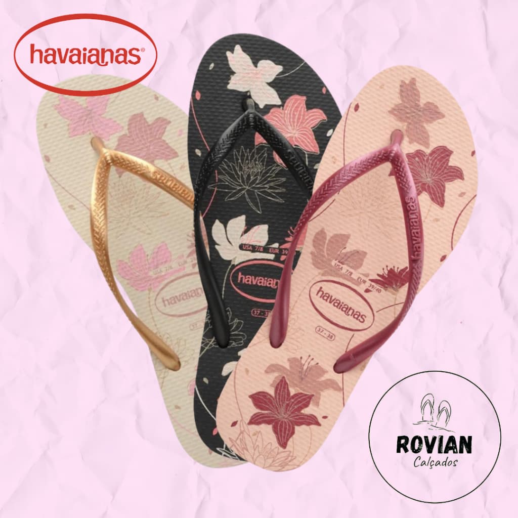 Chinelo Sanália Havaianas Slim Organic (Original)