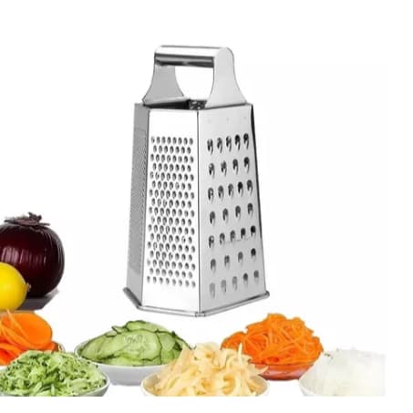 Ralador 6 Faces De Inox - Com Alça P/ Queijos Legumes Frutas