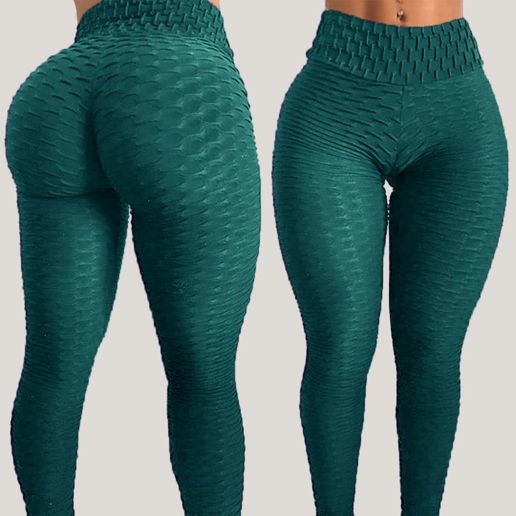 kit 2 Legging Bolha Suplex Cintura Alta Fitness Academia textura Brocada cós alto empina bumbum legging feminina 3d