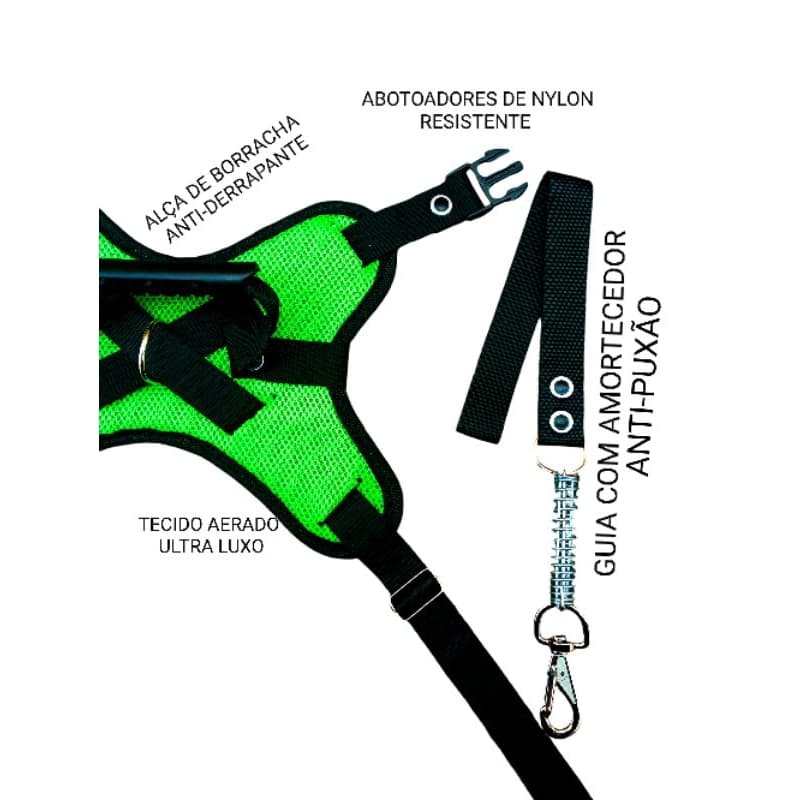 Coleira para cachorro peitoral drone, Peitoral X, Peitoral Conect-K9 Ultra-Luxo tecido aerado