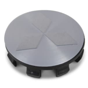 CALOTA CENTRO DA RODA MITSUBISHI L200 TRITON/ PAJERO TR4 06/22 (RODA DE LIGA LEVE TODOS AROS) CROMADO COM EMBLEMA ESCOVADO 55MM