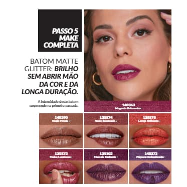 Batom Power Stay Glitter Liquido Matte 7ml