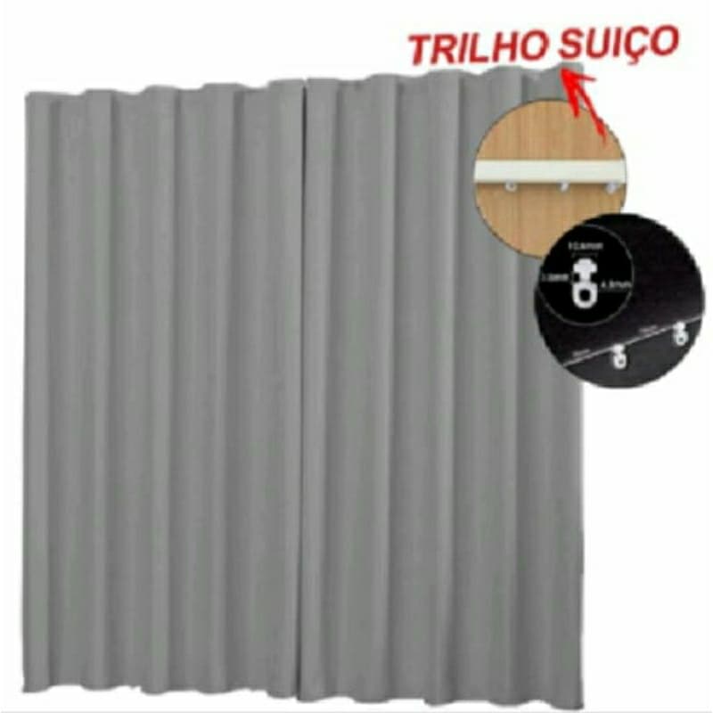 PROMOÇÃO CORTINA BLACKOUT PRA TRILHO SUISSO MAX 4.00x2.80