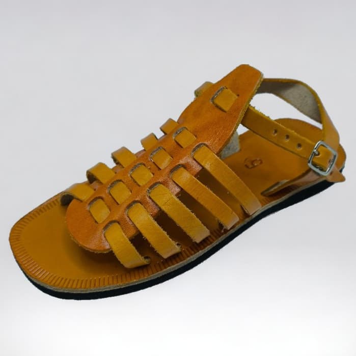 Sandalia de Couro Lisa Tradicional Promoção Natural Unisex