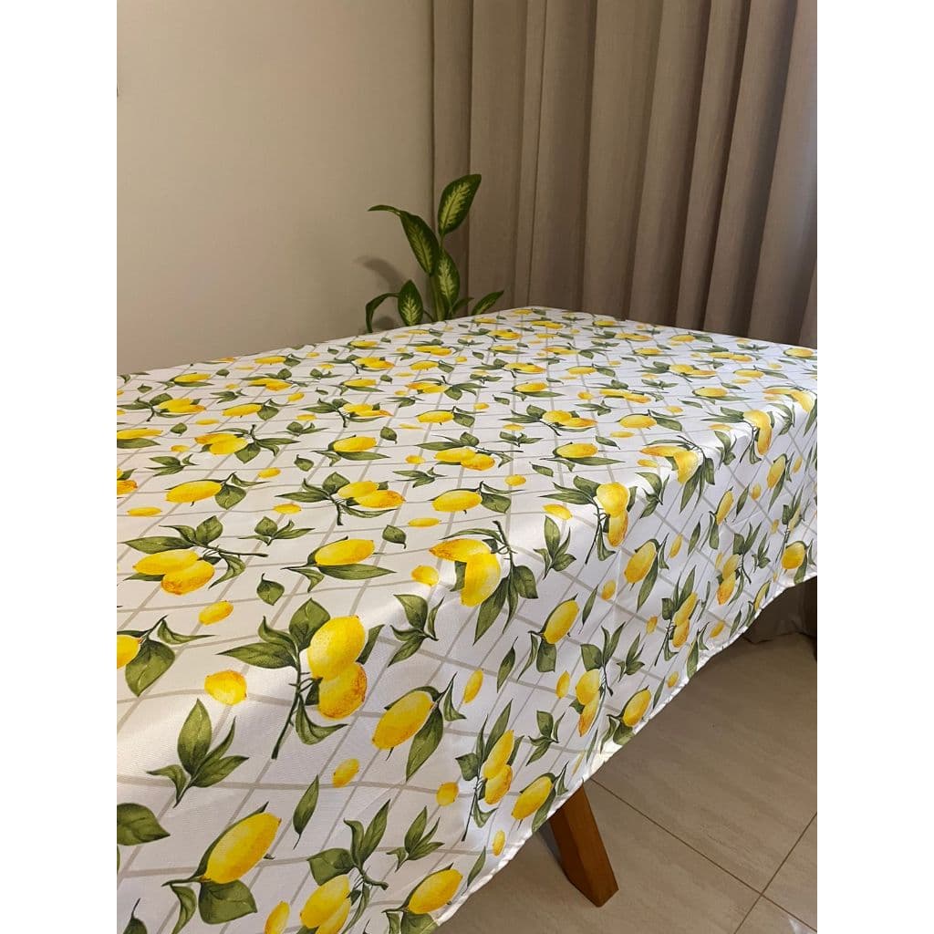 Toalha para Mesa 2,00m x 1,45m para Mesa de 6 Cadeiras Cozinha Sala de Jantar Estampada