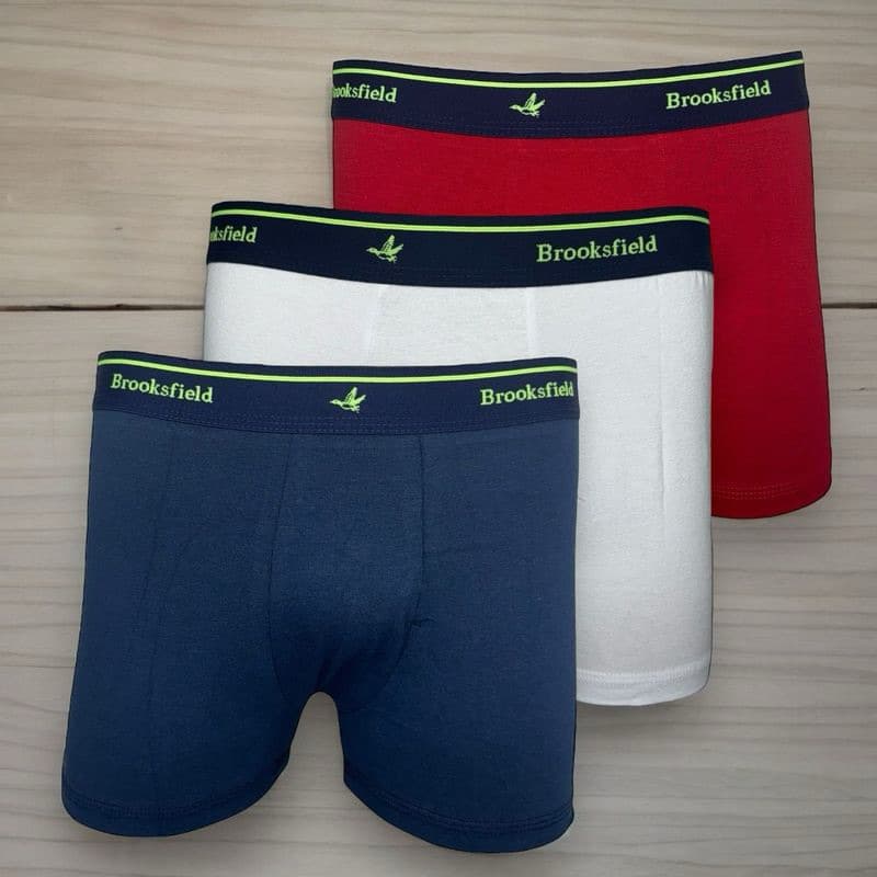 Cueca Box Masculina em Algodão kit 3 unidades