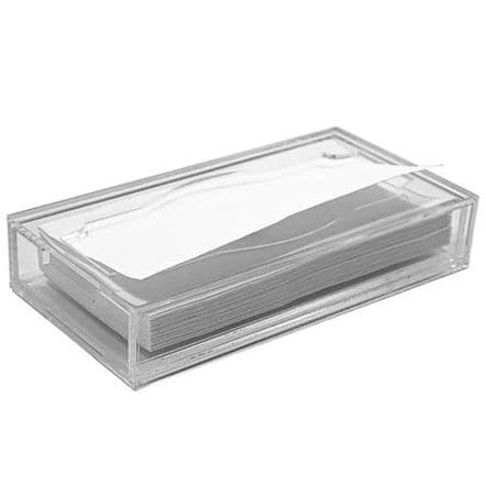 Porta Papel Gaveta Toalheiro em Acrílico para Toalhas Interfolha 13x25x5cm