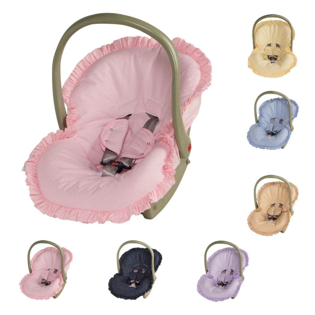Capa Para Bebê Conforto + Protetor de Cinto Para Bebê Menina Menino 02 Peças