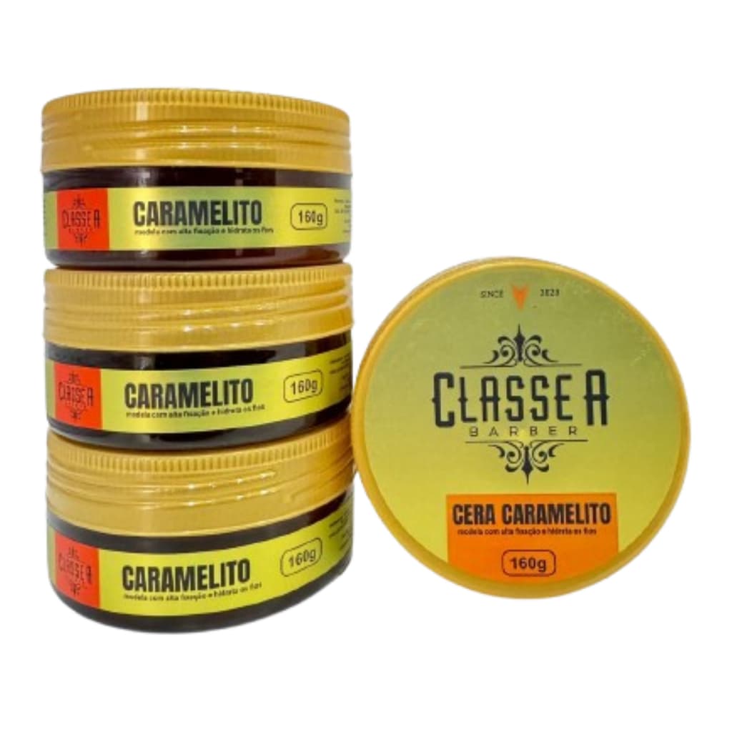 Kit com 4 Cera Pasta Modeladora Caramelito Classe A