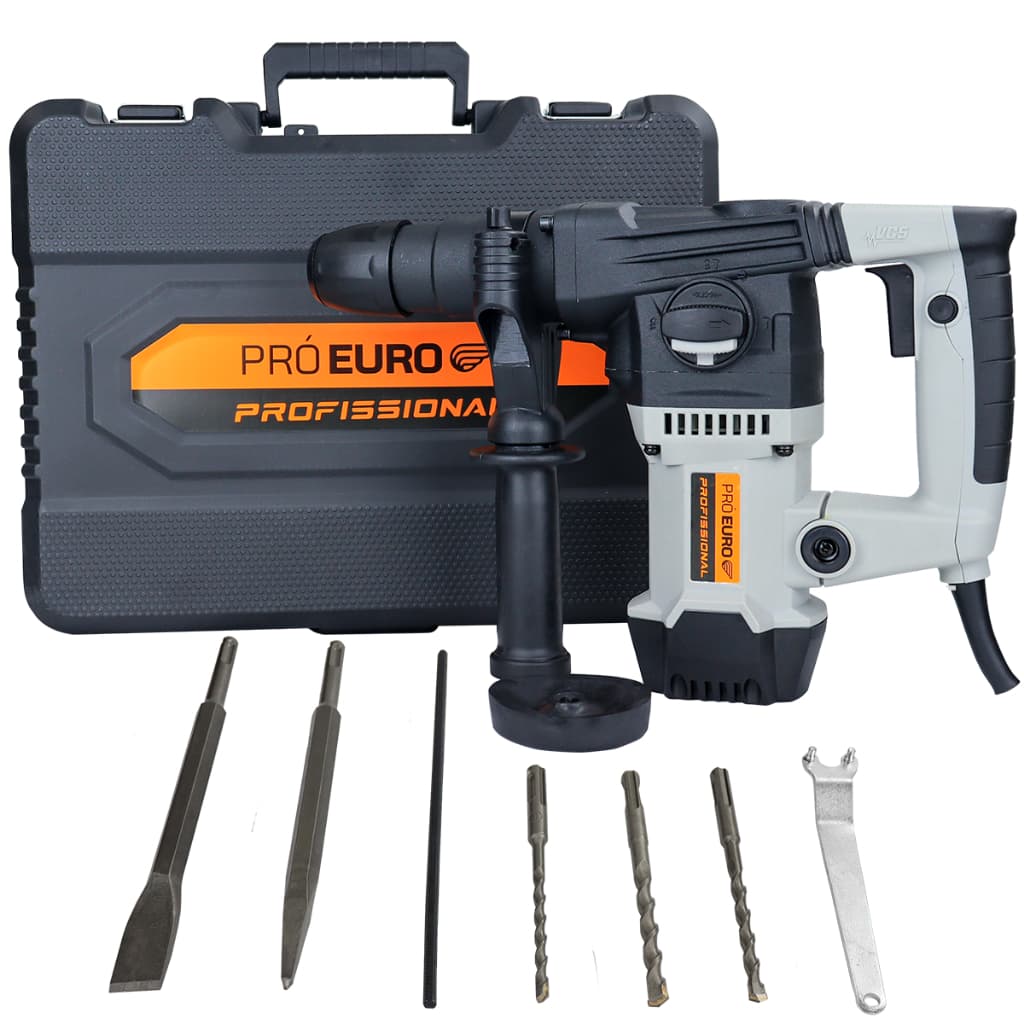 Martelete Rompedor Perfurador Profissional Elétrico 1500W 220V Pró Euro