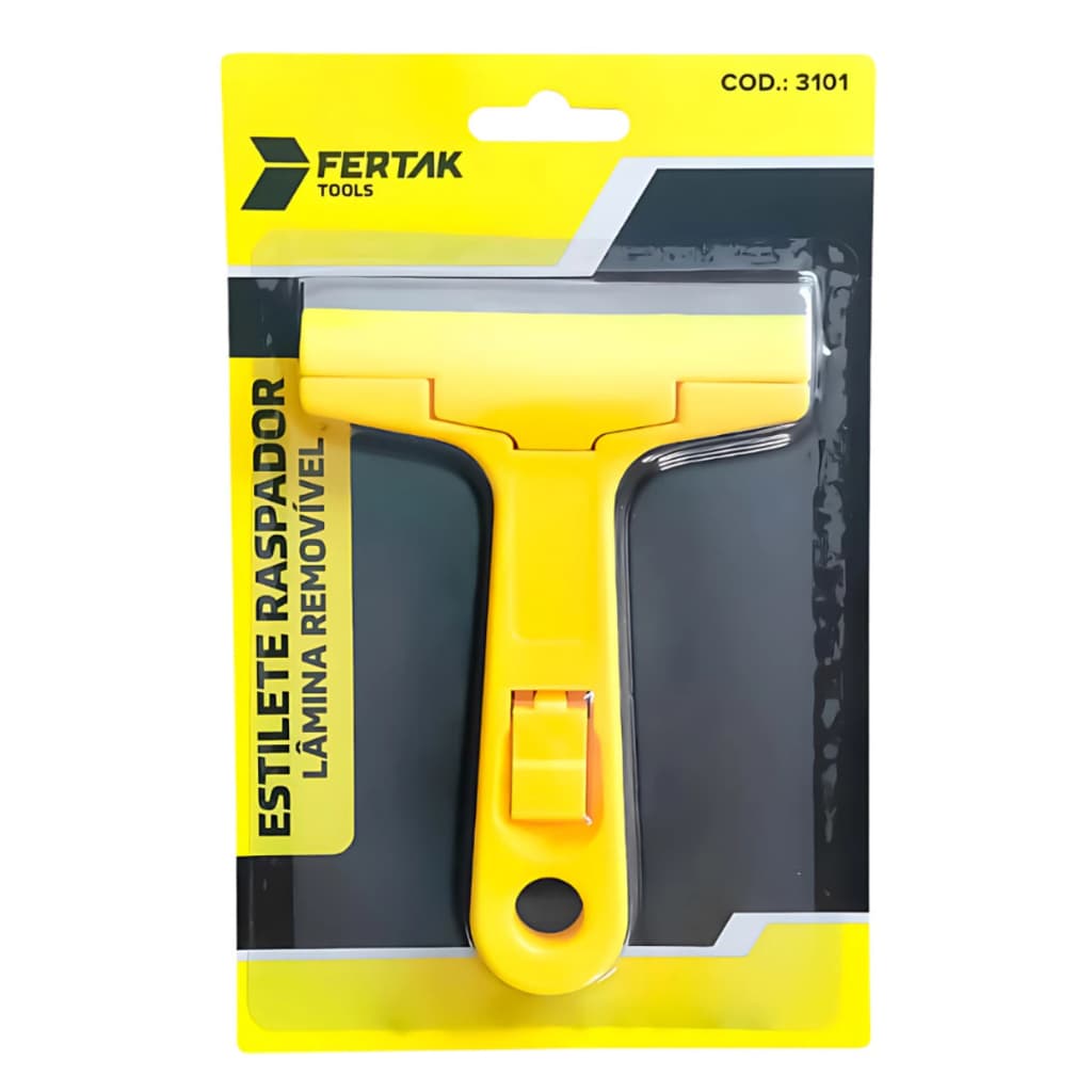 Estilete Raspador Profissional Multiuso Vidro Adesivo Plano - Fertak