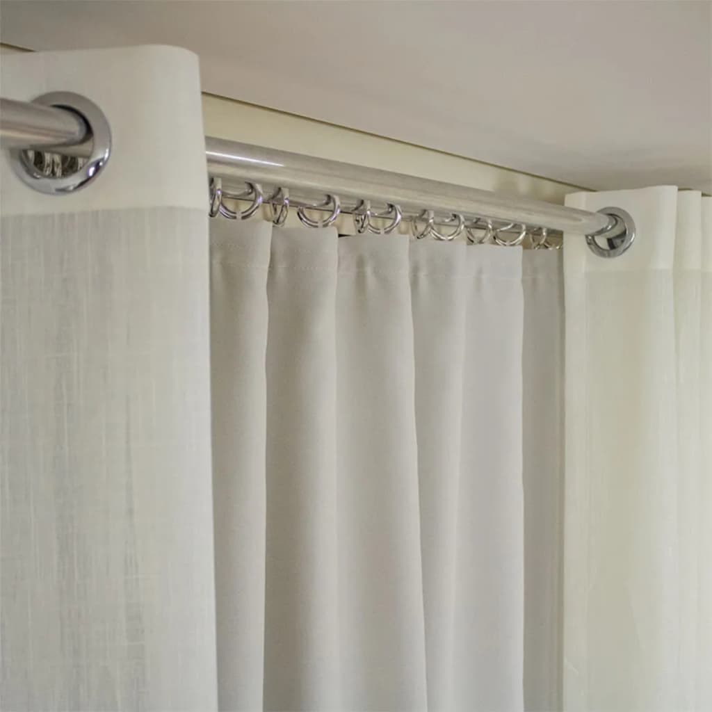 Cortina Gaze de Linho com Blackout 70% vedação em Tecido para Varão Duplo