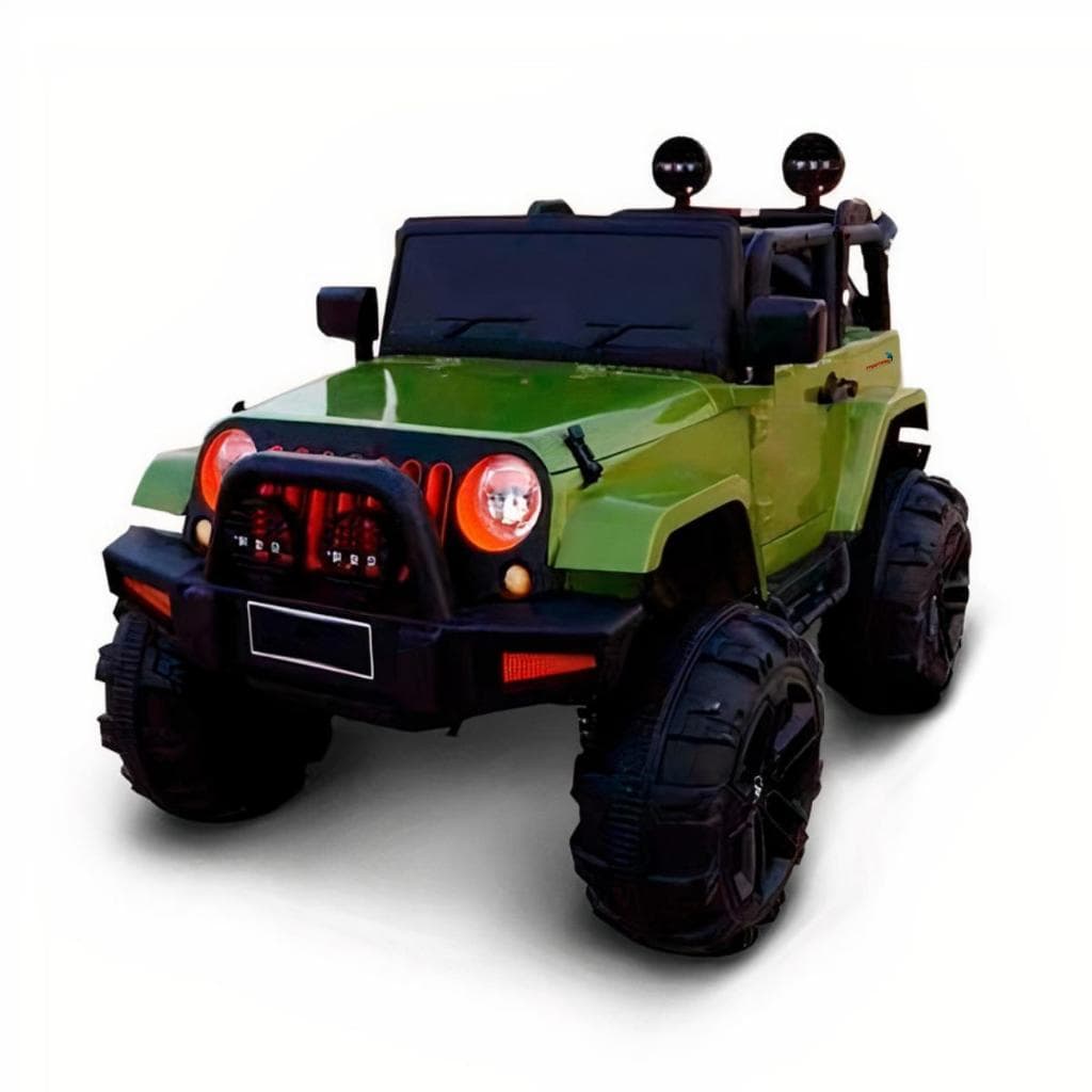 Mini Carro Elétrico Infantil Jipe com Controle Remoto Verde