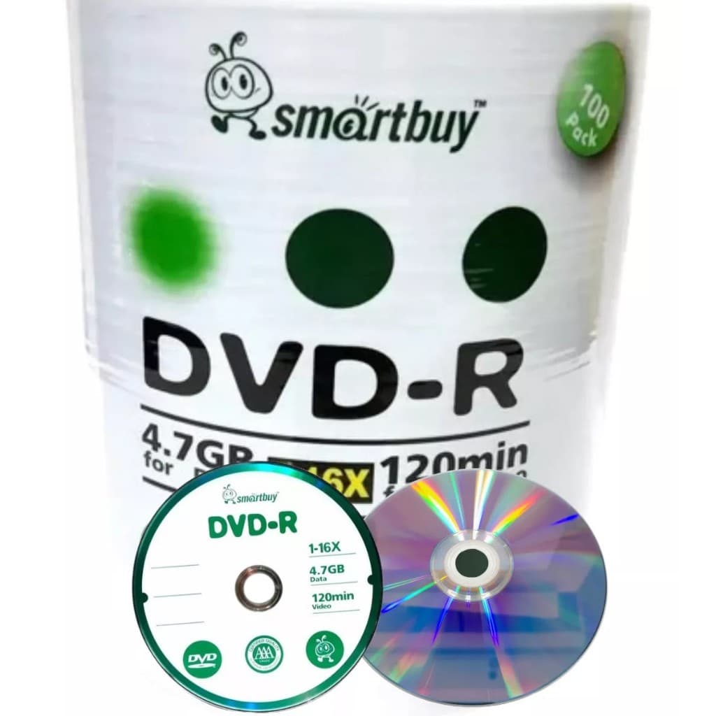 200 Midia Dvd-r Smartbuy Logo Original Lacrado